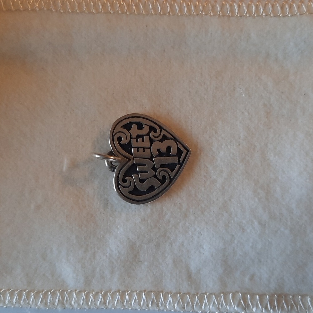 James Avery Silver "Sweet 13" Charm